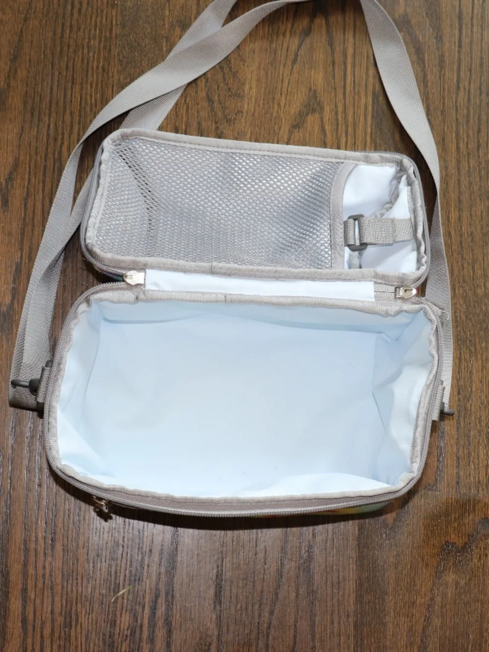 LL Bean Kids Girls Insulated Flip-Top Lunch Box Multi Tie- Dye Spiral School